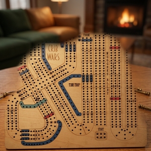 Juego de Mesa de Cribbage de Madera, Juego de Mesa Clásico para la Noche, para Familias, con Compartimento de Almacenamiento Integrado - Product Image 4