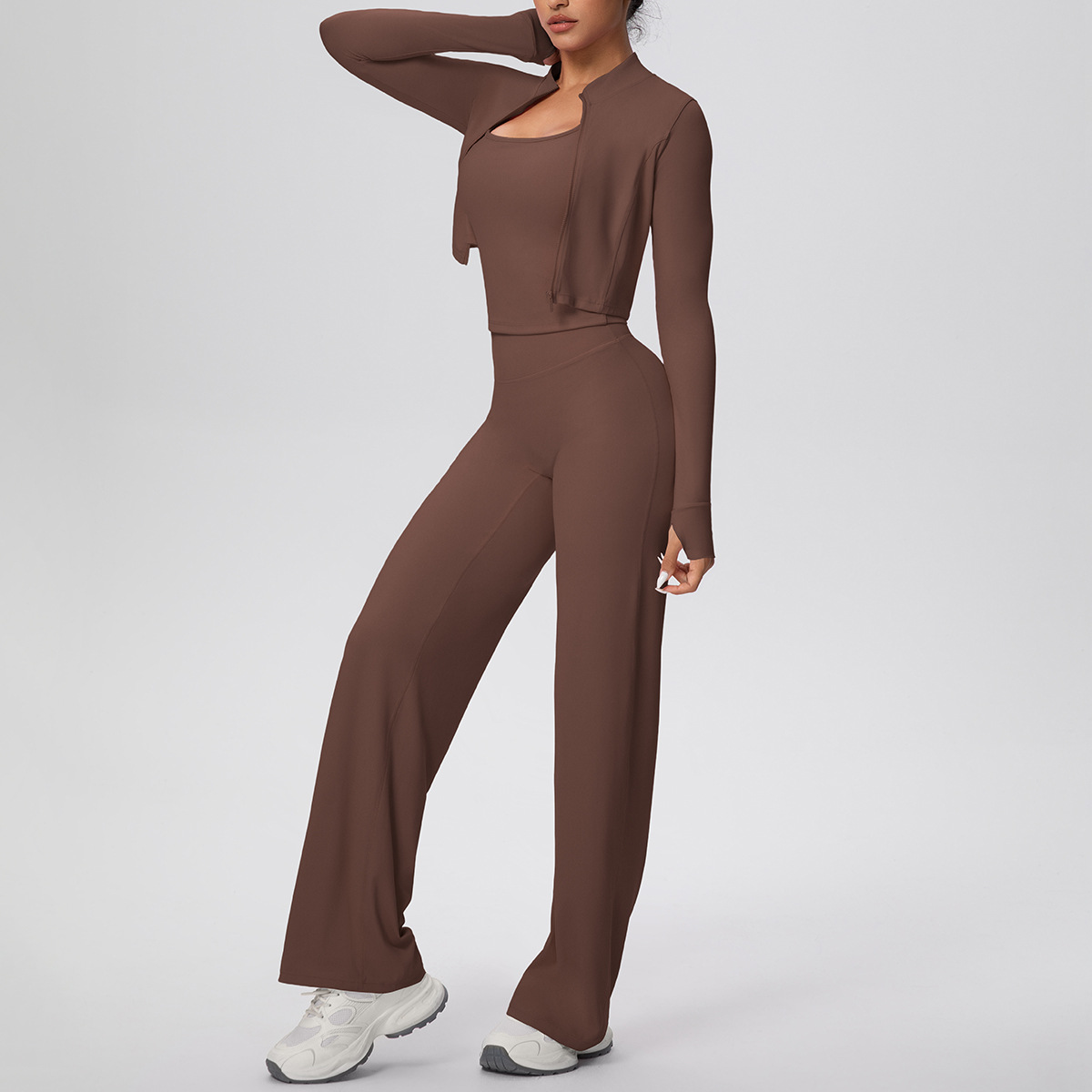 three-piece set-chestnut