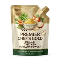 Bolsa con Boquilla para Esencia de Pollo, 200 g, de Grado Alimenticio, Libre de BPA, Impresión Personalizada, Alta Barrera, para Cocina