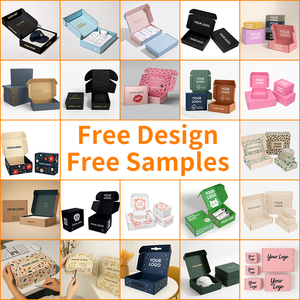 Eco Friendly Logo Design personalizzato scatola Mailer <span class=keywords><strong>per</strong></span> scarpe di abbigliamento di alta qualità carta Kraft stampata pieghevole scatola di spedizione ondulata - Product Image 6