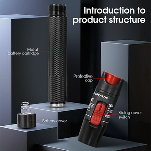 Lápiz de Prueba de Fibra Óptica AUA-50MW, Lápiz de Luz Roja VFL, Adecuado para Localizador Visual de Fallas de Fibra Óptica con Interfaz SC/FC/ST - Product Image 4