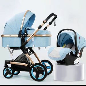 Vente en gros bon marché 2023 Nouveau système de voyage de luxe Poussette bébé 3 en 1 avec <span class=keywords><strong>nacelle</strong></span> - Product Image 5