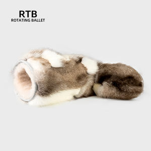 บูทขนสุนัขจิ้งจอกยาวแบบต่อกันลื่นพื้นยางรองเท้ากันลื่นรองเท้าบูทหิมะกันหนาวสำหรับกลางแจ้งฤดูหนาว - Product Image 5