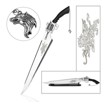 Réplique de l'épée Lionheart de Squall Leonhart de Final Fantasy VIII FF8, non fonctionnelle, à lame pleine, style antique, Feng Shui, religieuse, moderne, 50.78