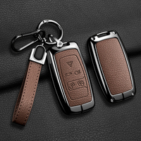 Étui de protection en cuir et métal pour clé de voiture Land Rover Sport Discovery LR4 Range Rover Evoque, accessoires porte-clés