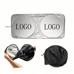 Parasol Plegable Universal para Parabrisas de Coche, Reflectante, Plateado, con Logotipo Personalizado, Impresión en Serigrafía, Promocional - Product Image 3