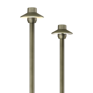 Lampes LED d'extérieur 12V basse tension <span class=keywords><strong>en</strong></span> laiton massif, design mini-chapeau, pour allées et chemins <span class=keywords><strong>de</strong></span> jardin - Product Image 3