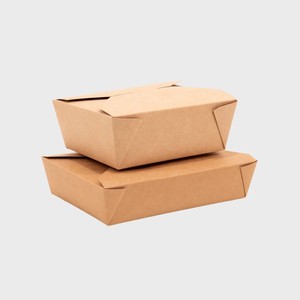 Cajas <span class=keywords><strong>de</strong></span> Almuerzo <span class=keywords><strong>de</strong></span> Papel Grueso con Cierre Automático para Entrega <span class=keywords><strong>de</strong></span> Alimentos a Larga Distancia, Bajo MOQ - Product Image 1
