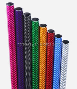<span class=keywords><strong>Tube</strong></span> en fibre de <span class=keywords><strong>carbone</strong></span> tissé en Kevlars 3k avec logo personnalisé <span class=keywords><strong>Tube</strong></span> rond en fibre de <span class=keywords><strong>carbone</strong></span> coloré 25mm 30mm 50mm avec prix le moins cher - Product Image 1