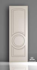 Puerta Exterior Francesa de Hierro Forjado y Puerta de Entrada de Madera, Puerta de Acero Inoxidable con Diseño Decorativo - Product Image 5