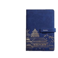 Bloc de Notas con Cubierta de Cuero Sintético Estilo Chino A5, Papel Dowling, Caja de Regalo de Lujo, Logotipo Personalizable, Regalo Empresarial Retro-Chic
