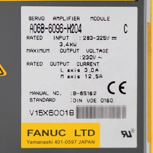 หน่วยควบคุมเซอร์โวแอมป์ A06B-6096-H204 <span class=keywords><strong>Fanuc</strong></span> สินค้ารับประกัน12เดือน A06B6096H204โมดูลหน่วยควบคุมการขับเคลื่อน <span class=keywords><strong>CNC</strong></span> - Product Image 6