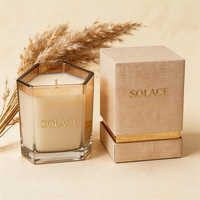 Vases à bougies personnalisés de luxe, style nordique, marque privée, uniques, 8oz 10oz, vides, en verre, pour bougies parfumées