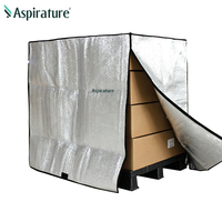 Couverture de plateau en aluminium et coton perlé personnalisée pour le transport de marchandises, matériau isolant réutilisable