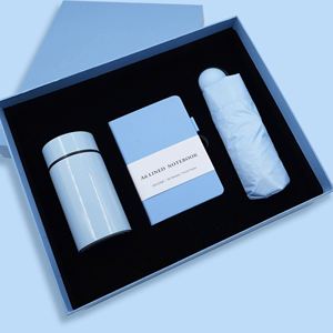 Promotional Corporate Giveaways PU Notebook Umbrella and Tumbler <b>Gift</b> Box With Custom Logo for Business Welcome <b>Gifts</b> - Product Image 5