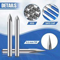 Offre Spéciale 6mm tige trois cannelures V Type carbure de tungstène gravure fraise fraises en bout