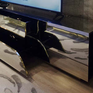 Mueble <span class=keywords><strong>de</strong></span> TV Idao, Diseño Rectangular Posmoderno, Diseñador Portugués, Estilo Ligero <span class=keywords><strong>de</strong></span> Lujo, Extensible, para Sala <span class=keywords><strong>de</strong></span> Estar - Product Image 4