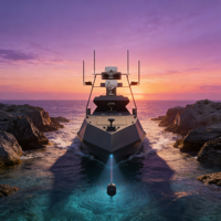 Plateforme de recherche marine avancée, bateau autonome multi-capteurs pour la prospection en eaux profondes
