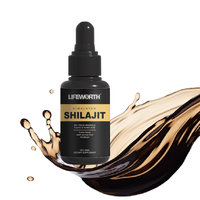 LIFEWORTH GMP Shilajit Shilajeet de l'Himalaya pur Goutte liquide riche en acide fulvique naturel de marque privée