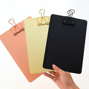 Portapapeles Multifuncional de Aleación de Aluminio de Alta Calidad A4/A5, con Esquinas Redondeadas, para Menús, Personalizable con Logotipo - Product Image 1