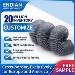 Conducto de <span class=keywords><strong>Aire</strong></span> Flexible de Nailon, Conducto de <span class=keywords><strong>Aire</strong></span> Flexible de Nailon No Inflamable para Sistemas de Climatización - Product Image 2