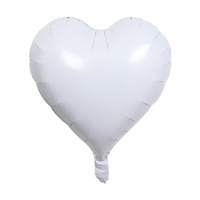 Ballons en aluminium solides en forme de cœur de 18 pouces pour mariages, anniversaires, Saint-Valentin, décorations de fête - Vente en gros