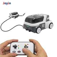 Voiture intelligente programmable à suivi de ligne RC 2,4G, contrôle par carte couleur, jouet robot éducatif pour l'apprentissage STEM