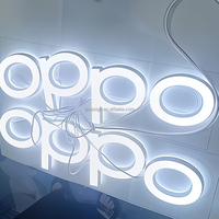 Lettres lumineuses LED miniatures en acrylique personnalisées pour éclairage publicitaire, enseigne de marque sur mesure pour papeterie et mur intérieur