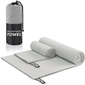 Customizable Microfiber Workout Sports Towel Quick-Dry Cooling Embroidered Logo Solid Rectangle Portable Camp - Product Image 5