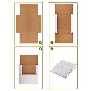 Boîte en papier kraft brun pour le stockage et l'expédition de disques vinyles, emballage personnalisé imprimé pour l'emballage de disques vinyles - Product Image 2