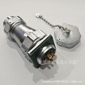 Connecteur de communication Tez WY28, prise aviation, alliage de zinc, montage sur panneau, contact en cuivre plaqué or - Product Image 5