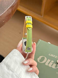 14mm pour <span class=keywords><strong>Xiaomi</strong></span> Band 10 9 <span class=keywords><strong>8</strong></span> Chien Griffe Motif Litchi Motif Broche Fermoir Bande Bracelet Bracelet Montre Bracelet Miband Huaweiband - Product Image 6