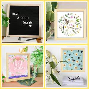 Yukmin carré inachevé blanc en bois bercé planches de peinture pour artisanat <span class=keywords><strong>dessin</strong></span> peinture versant bois brûlant - Product Image 4