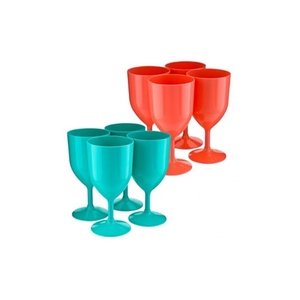 Hot Sell Colors Custom Wine Glasses Plastic Wine Glass at Parties - Product Image 4