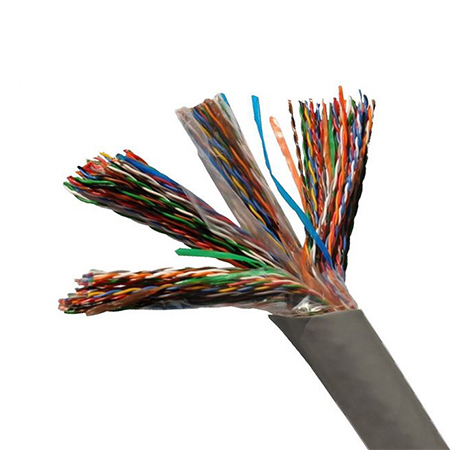 0.4mm indoor 100 pair hyv telephone cable with fire resistance