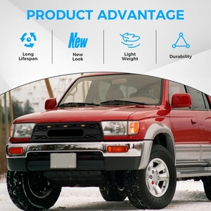 กระจังหน้ารถยนต์สีดำด้านแบบ LED สำหรับตกแต่งภายนอกรถยนต์ TOYOTA 4RUNNER ปี 1996-2002 - Product Image 5
