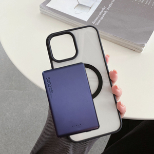 Custodia per telefono con bordo multicolore con <span class=keywords><strong>calamita</strong></span> trasparente antiurto per custodia magnetica per telefono per <span class=keywords><strong>iPhone</strong></span> 16 Pro Max - Product Image 5