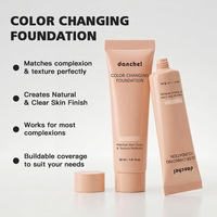 Fond de teint adaptatif à la couleur, maquillage liquide couvrant, formule légère, respirante et imperméable pour un fini impeccable