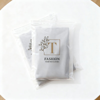 Sacs en plastique refermables en MYLAR imperméables noirs pour l'emballage des vêtements avec logo personnalisé