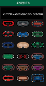 Mesa de póquer Baccarat de lujo de 96 pulgadas con tela LED PU Capacidad para 10 personas y puerto de carga USB - Product Image 6