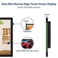 Tablet Digital Signage Android AIO 15,6 Inci Layar Sentuh RK3566 RJ45 Ethernet dengan Lampu LED RGB untuk Situs Ritel