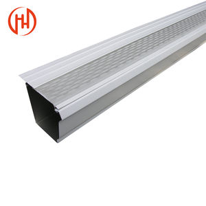 Gouttière de pluie expulsée en aluminium de <span class=keywords><strong>prix</strong></span> usine pour la garde de gouttière de toit avec la maille - Product Image 4