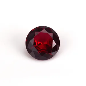 Nhà Máy Trực Tiếp #8 Màu Thô Hình Tròn Tổng Hợp Ruby Giá Mỗi Carat Cho Đồ Trang Sức