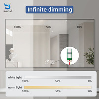 Interrupteur de lumière à détecteur de mouvement PIR intelligent radar personnalisé 12V 5A 60W pour miroir de salle de bain