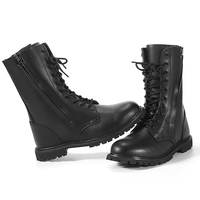 Bottes de Travail en Cuir Noir en Gros, Chaussures d'Entraînement de Sécurité pour Hommes