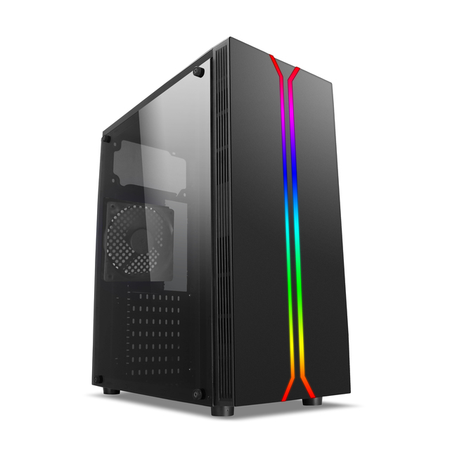 320-1 RGB Gaming case Computer with RGB LED Strip Atx Computer case Pc case Desktop Gabinete Gamer RGB Boitier Pc Gamer