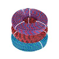 Cable de Cobre Puro Trenzado RVS de 2 Hilos, 0.75 mm, 10 mm, 15 mm, 25 mm; Resistente al Fuego; Cable para Lámparas; Cable Doméstico