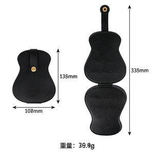 Pochette pour plectres de guitare, sac de transport souple en matériau Pu, étui de rangement Portable pour plectres de guitare basse - Product Image 3