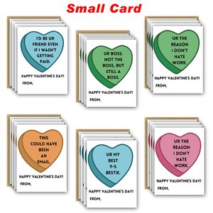 Cartes <span class=keywords><strong>de</strong></span> Vœux Personnalisées pour la Saint-Valentin sur le Thème <span class=keywords><strong>de</strong></span> l'Humour <span class=keywords><strong>de</strong></span> <span class=keywords><strong>Bureau</strong></span>, Enveloppes Drôles pour le Travail, Cartes en Carton Personnalisées pour Collègues, Taille Personnalisée - Product Image 4