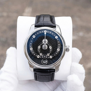 Reloj Mecánico Premium con Logotipo Personalizado OEM, Diseño de Hora Errante Automática, Correa de Cuero, Fabricante de Relojes para Hombre - Product Image 1